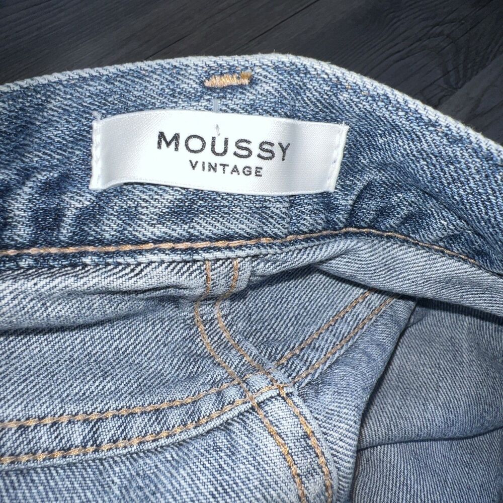 Moussy Rhett Vintage Skinny Jeans Japan Saab High Rise Denim Blue Size 28 x 30 - Picture 15 of 15
